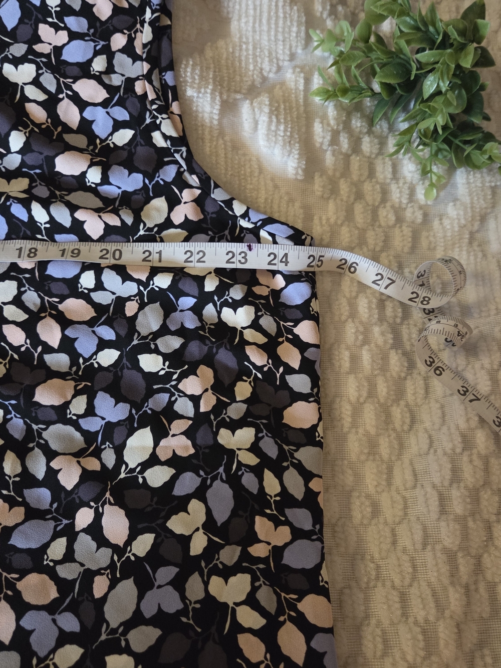 Anne Klein Floral Sleeveless Blouse 2X: Black Workwear Shell Top Plus Size - Picture 6 of 11